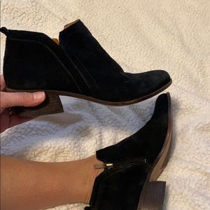Franco Sarto Black suede booties